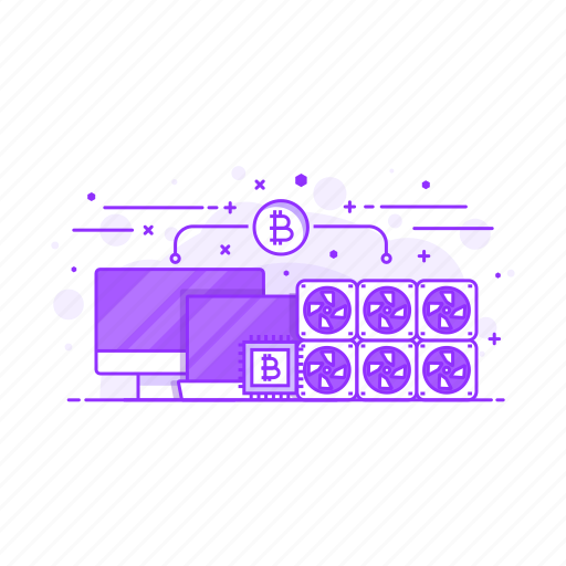 Farm, mining, bitcoin, business, computer icon - Download on Iconfinder