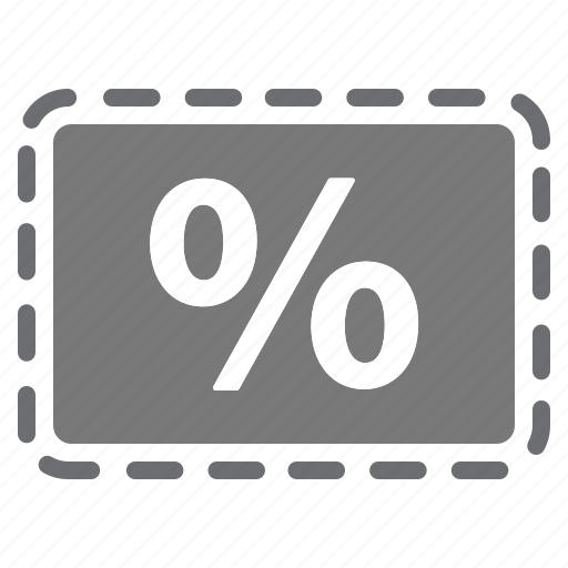 Coupon, deal, grey, percentage, sale, discount, offer icon - Download on Iconfinder