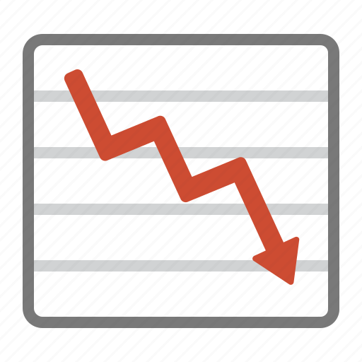 Bearish, chart, decrease, evolution, graph, sales icon - Download on Iconfinder