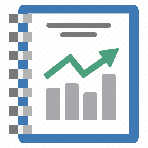 Charts, evolution, performance, print, report, summary, variations icon - Download on Iconfinder