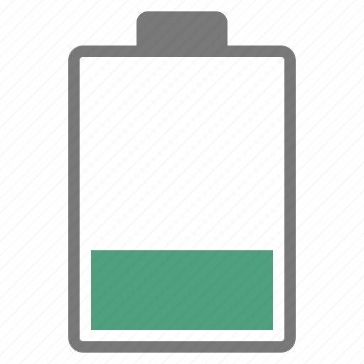 Battery, discharging, hardware, network, percent, power, twenty five icon - Download on Iconfinder