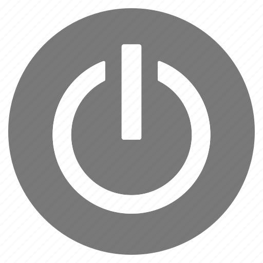 Btn, circle, grey, hardware, off, on, switch icon - Download on Iconfinder