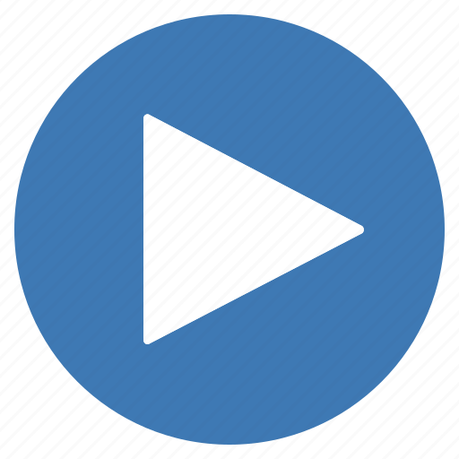 Blue, play, media, movie, multimedia, music, video icon - Download on Iconfinder