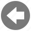 arrow, grey, left, direction, gps, location, navigation 