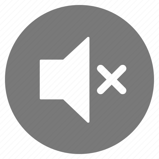 Btn, grey, mute, sound, audio, speaker, volume icon - Download on Iconfinder