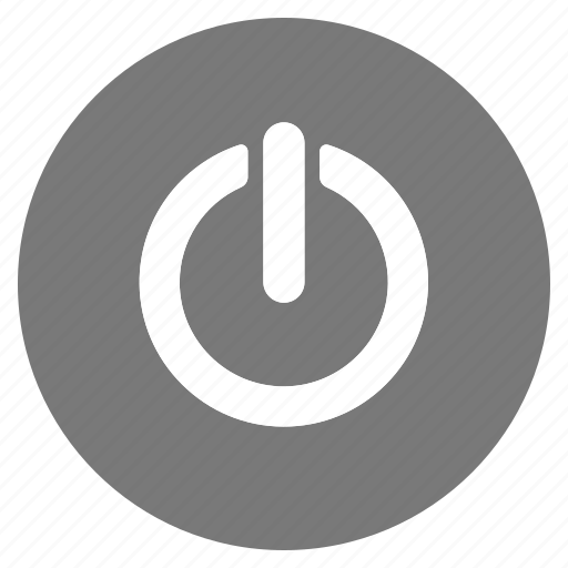 Btn, grey, standby, power, turn off, turn on icon - Download on Iconfinder