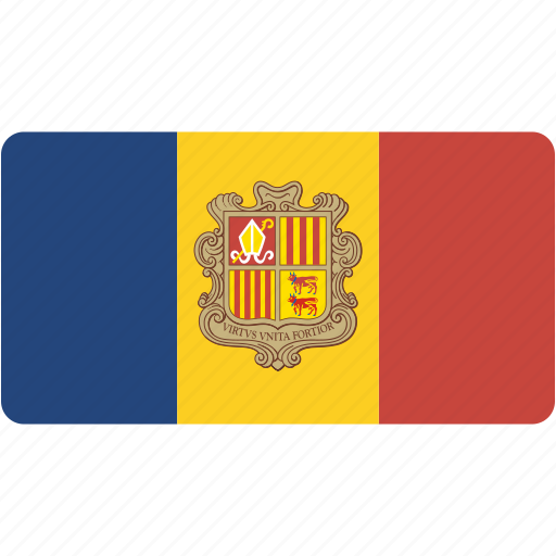 Andorra, flag, rectangular, country, flags, national, rectangle icon - Download on Iconfinder
