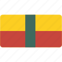 benin, flag, rectangular, country, flags, national, rectangle