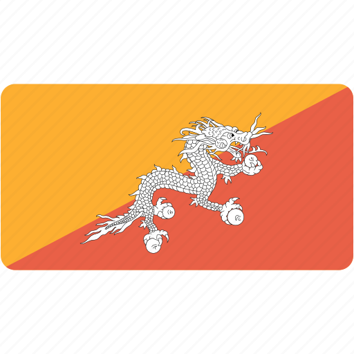 Bhutan, flag, rectangular, country, flags, national, rectangle icon - Download on Iconfinder