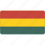 bolivia, flag, rectangular, country, flags, national, rectangle 