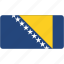 bosnian, flag, rectangular, country, flags, national, rectangle 