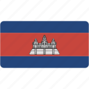 cambodia, flag, rectangular, country, flags, national, rectangle