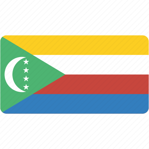 Comoros, flag, rectangular, country, flags, national, rectangle icon - Download on Iconfinder
