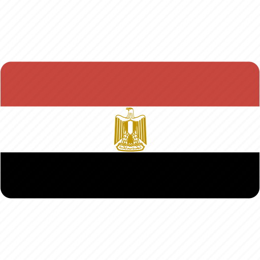 Egypt, country, flag, flags, national, rectangle, rectangular icon - Download on Iconfinder