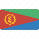 eritrea, flag, rectangular, country, flags, national, rectangle