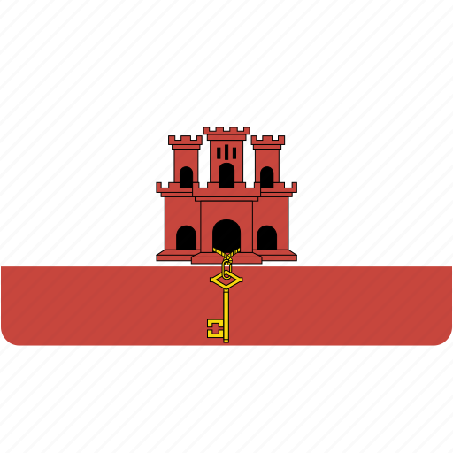 Flag, gibraltar, rectangular, country, flags, national, world icon - Download on Iconfinder
