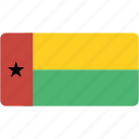 bissau, flag, guinea, rectangular, country, flags, national