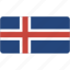 flag, iceland, rectangular, country, flags, national, world 