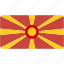 flag, macedonia, rectangular, country, flags, national, world 