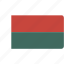 flag, madagascar, rectangular, country, flags, national, rectangle 