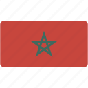 flag, morocco, rectangular, country, flags, national, rectangle, world