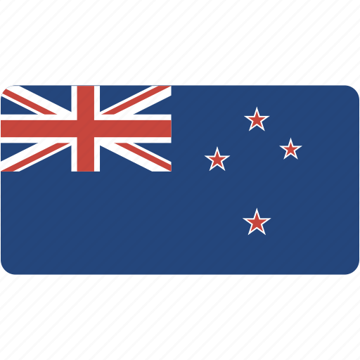 Flag, new, zealand, rectangular, country, flags, national icon - Download on Iconfinder