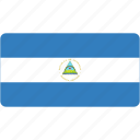 flag, nicaragua, rectangular, country, flags, national, rectangle