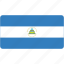 flag, nicaragua, rectangular, country, flags, national, rectangle 