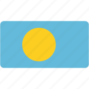flag, palau, rectangular, country, flags, national, rectangle
