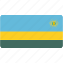 flag, rwanda, rectangular, country, flags, national, rectangle