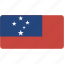 flag, samoa, rectangular, country, flags, national, rectangle, world 