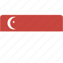 flag, singapore, rectangular, country, flags, national, rectangle