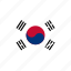 flag, korea, south, rectangular, country, flags, national 