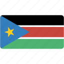 south, sudan, country, flag, flags, national, rectangle
