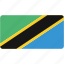 tanzania, country, flag, flags, national, rectangle, rectangular 