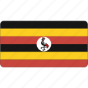 flag, uganda, rectangular, country, flags, national, rectangle, world