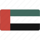 arab, emirates, flag, united, rectangular, flags, national, rectangle, world