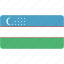 flag, uzbekistan, rectangular, country, flags, national, rectangle
