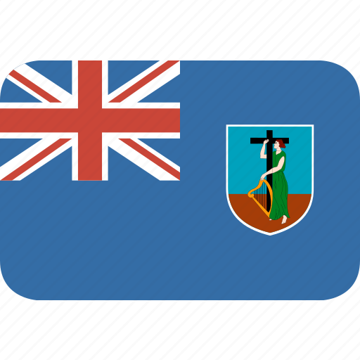 Country, flag, montserrat, nation, rectangle, round icon - Download on Iconfinder