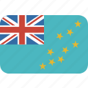 country, flag, nation, rectangle, round, tuvalu