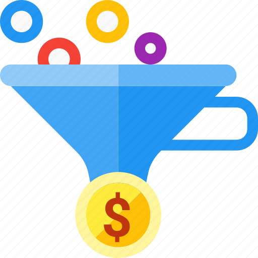 Conversion, filter, optimization, funnel, leads, sales icon - Download on Iconfinder