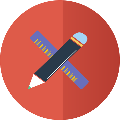 ruler, pen, design 