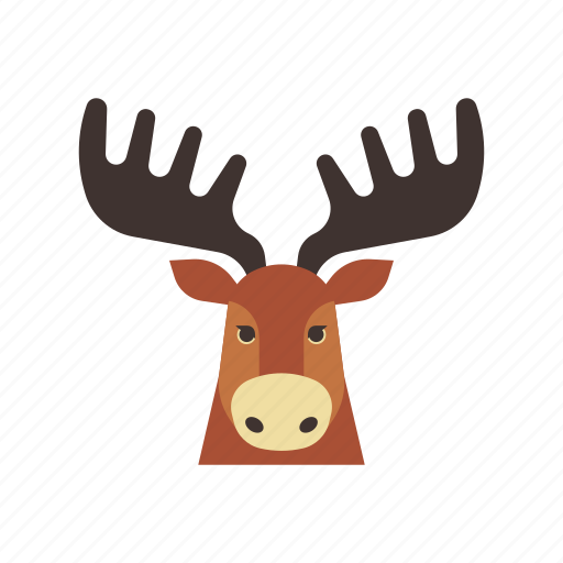 Animal, canada, characteristic, mascot, moose, nature, wild icon - Download on Iconfinder
