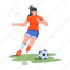 football athlete, midfielder, football shot, playing football, sportsman 