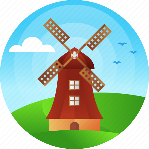 Country, netherlands, travel, windmill icon - Download on Iconfinder