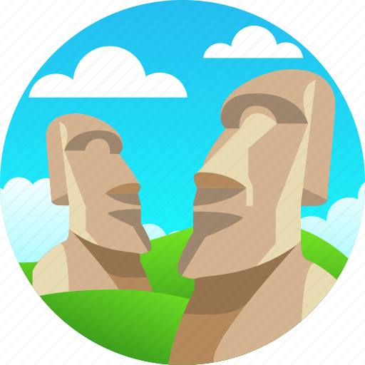 Chile, country, moai, travel icon - Download on Iconfinder