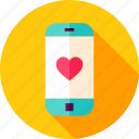cell, heart, love, mobile, phone, smartphone, valentine