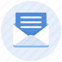 content, mail, message, read, communication, email, envelope