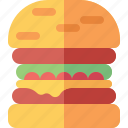 bread, burger, cheese, food, hamburger