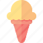 cone, cream, food, ice 